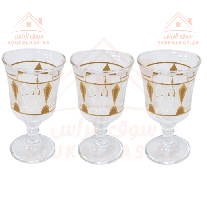 Venice High - Quality Glassware Set of 6 | Elegant Drinking Glasses | Premium Design | Perfect for Home & Events - Souk Al RasGlasses and Tumblers