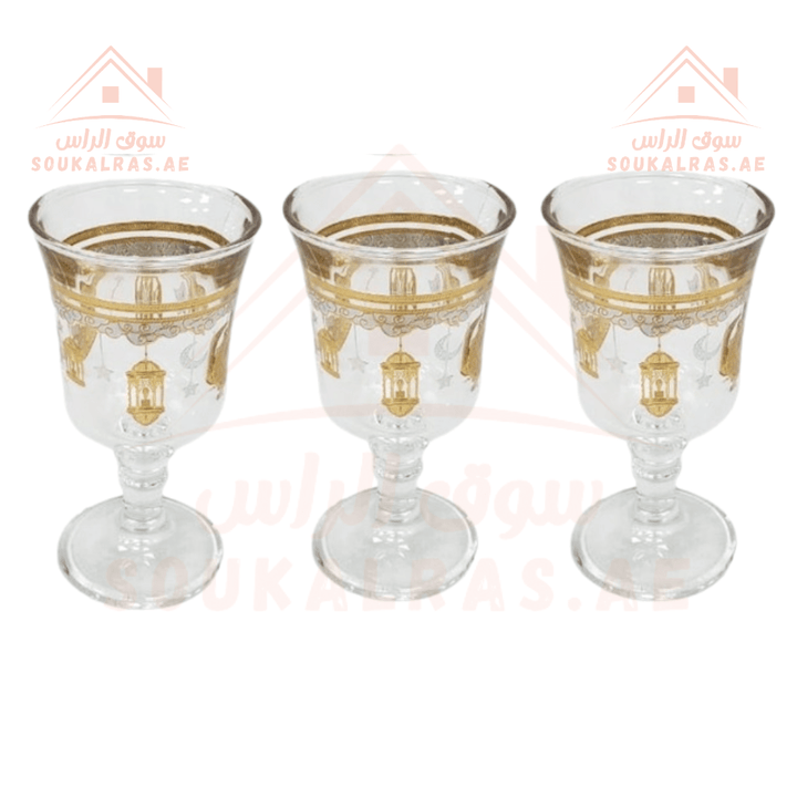 Venice High - Quality Glassware Set of 6 | Premium Decorative Glasses for Elegant Dining | Ideal for Special Occasions - Souk Al RasGlasses and Tumblers