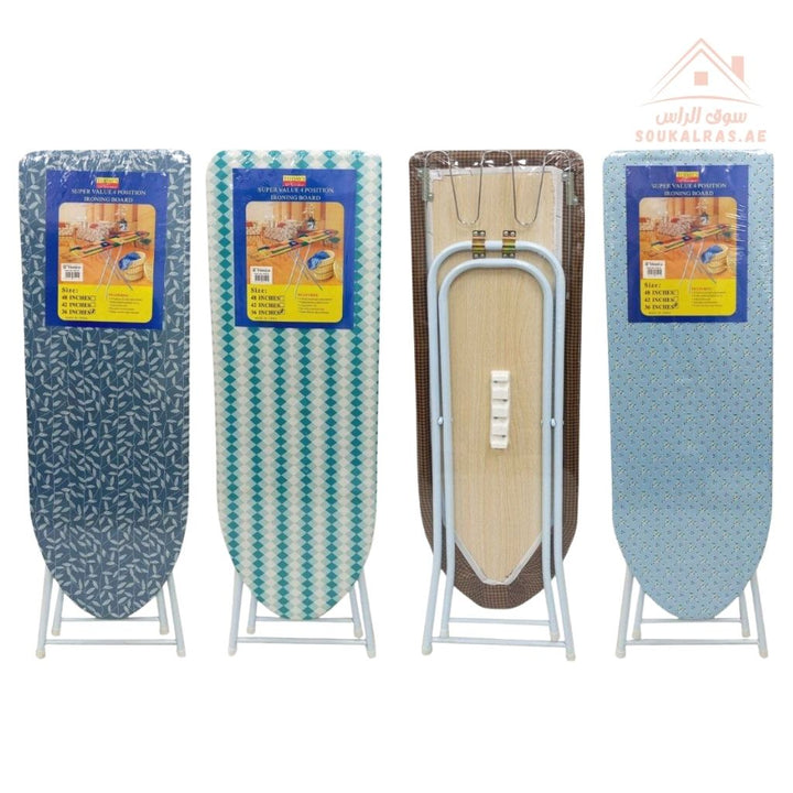 Venice Ironing Board 91×30 cm| Foldable & Adjustable | Sturdy Steel Frame - Souk Al Ras