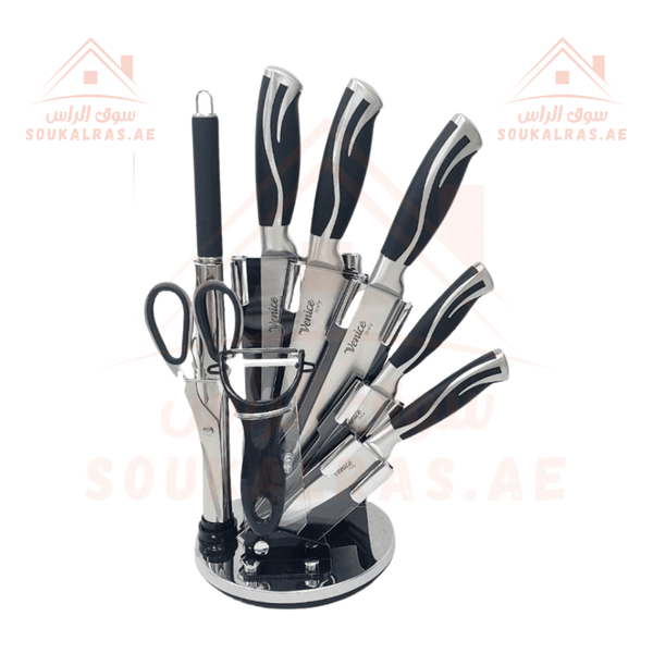 Venice Italy 9PCS Stainless Steel Knife Set - Souk Al RasKitchen Knives