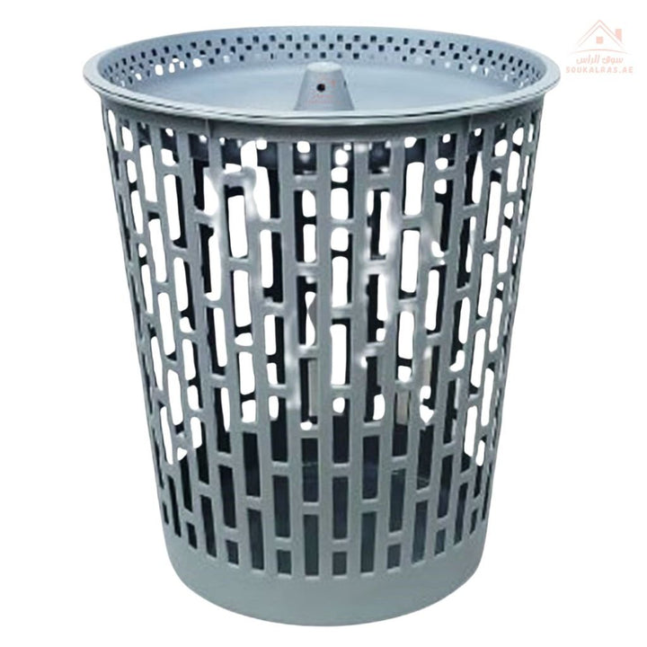 Venice Laundry Basket with Lid | 53W x 62H CM | Large Capacity Clothes Hamper | Durable, high - quality plastic - Souk Al Ras
