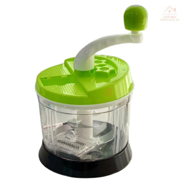 Venice Mini Food Machine 2L | Manual Hand Food Processor & Chopper | Multi - Blade Design - Souk Al Ras
