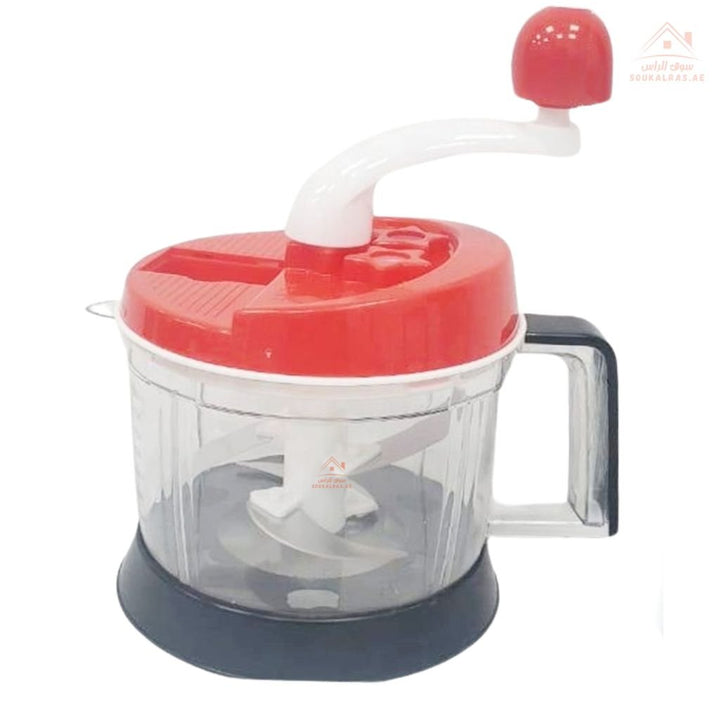 Venice Mini Food Machine 2L | Manual Hand Food Processor & Chopper | Multi - Blade Design - Souk Al Ras