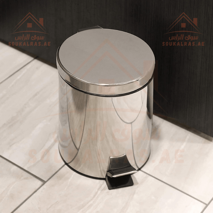 Venice Pedal Bin 20L | Stainless Steel Trash Can with Lid | Removable Bucket & Pedal - Souk Al Ras