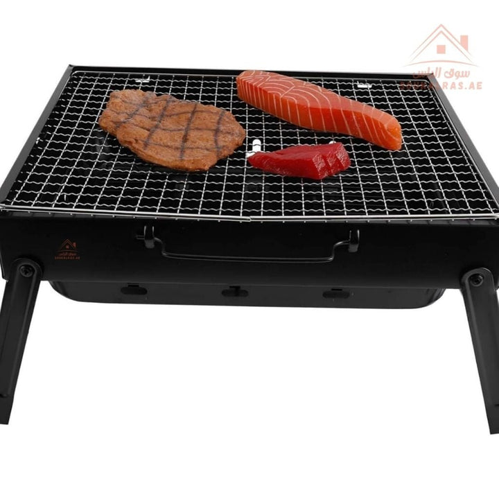 Venice Portable Charcoal BBQ Grill | Foldable Metal Barbecue | Outdoor Camping & Picnic Grill - Souk Al Ras
