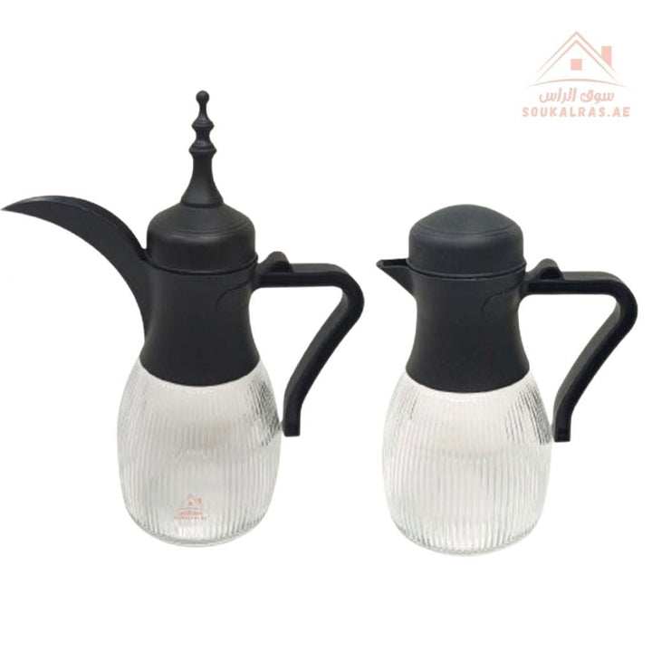 Venice Premium Coffee & Tea Pot Set | Traditional Arabic Design | Elegant Glass Pots for Serving Guests - Souk Al Ras