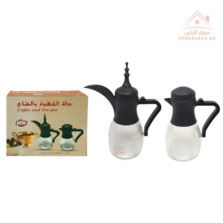 Venice Premium Coffee & Tea Pot Set | Traditional Arabic Design | Elegant Glass Pots for Serving Guests - Souk Al Ras