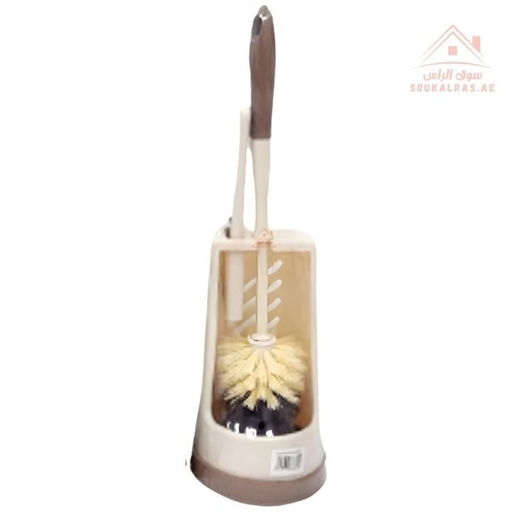 Venice Premium Toilet Brush with Holder – Deep Cleaning 360° Bristles | Hygienic Bathroom Cleaning Set | Assorted Colors - Souk Al Ras