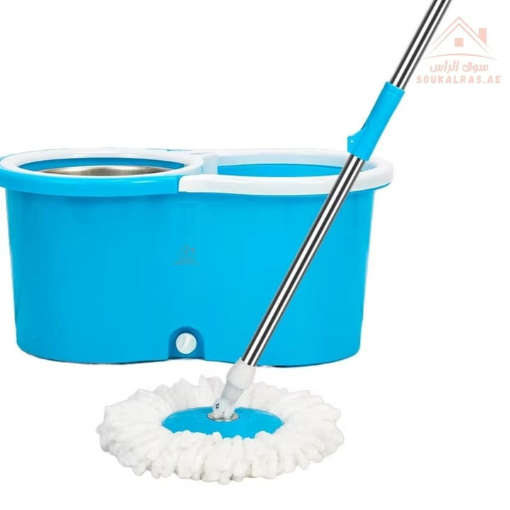 Venice Spin Mop Set with Bucket | 360° Rotating Cleaning System | Durable Stainless Steel Basket | Multi - Color Options - Souk Al Ras