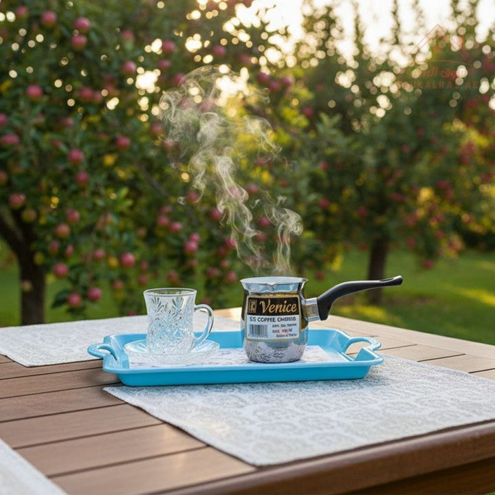 Venice Stainless Steel Arabic Coffee Warmer 250ML | Durable Handle | Ideal for Turkish & Arabic Coffee - Souk Al Ras