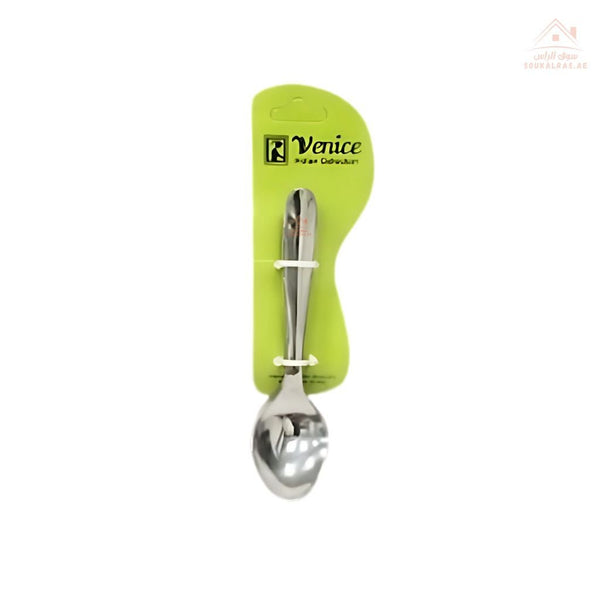 Venice Stainless Steel small Spoons - Set of 6 Pcs | Elegant Design |Ideal for Everyday Use | Made in India - Souk Al Ras