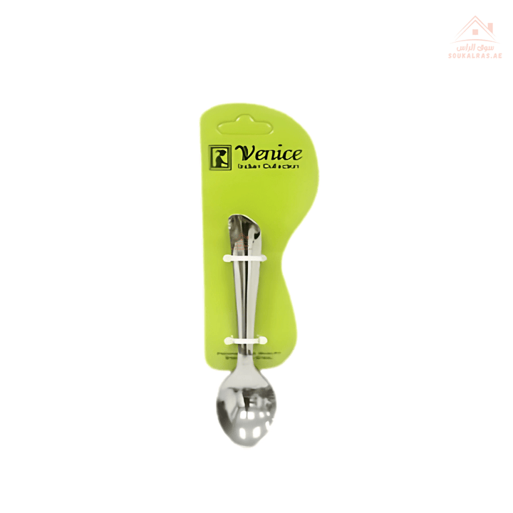 Venice Stainless Steel small Spoons - Set of 6 Pcs | Elegant Design |Ideal for Everyday Use | Made in India - Souk Al Ras