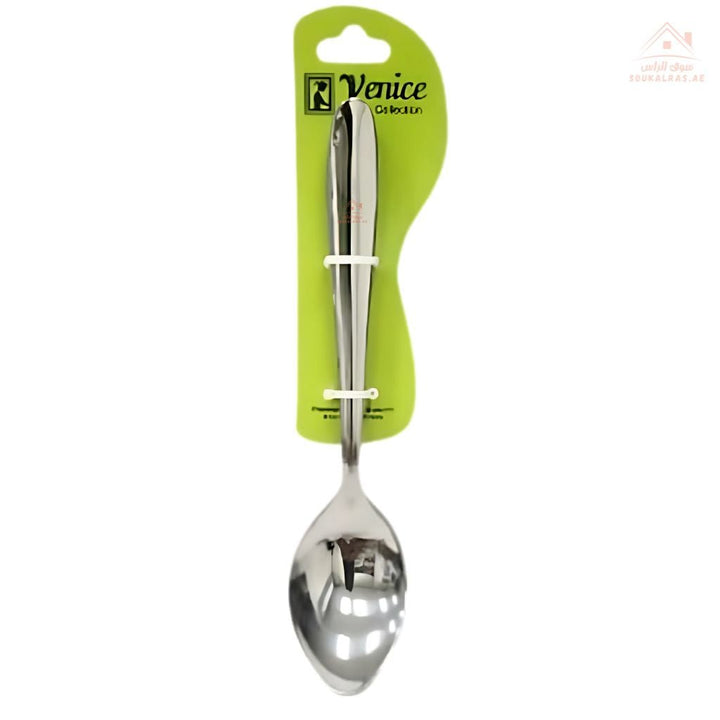 Venice Stainless Steel Table Spoon – Set of 6 Pcs | Durable & Elegant Design | Ideal for everyday meals and elegant dining | Made in India - Souk Al Ras