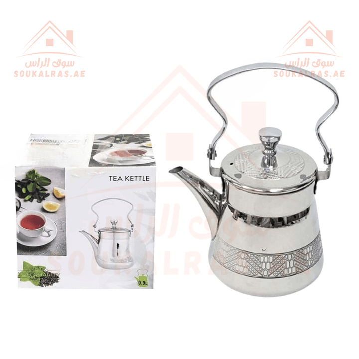 Venice Stainless Steel Teapot - 0.9L Capacity - Elegant and Durable - Souk Al RasTeapots & Coffee Servers