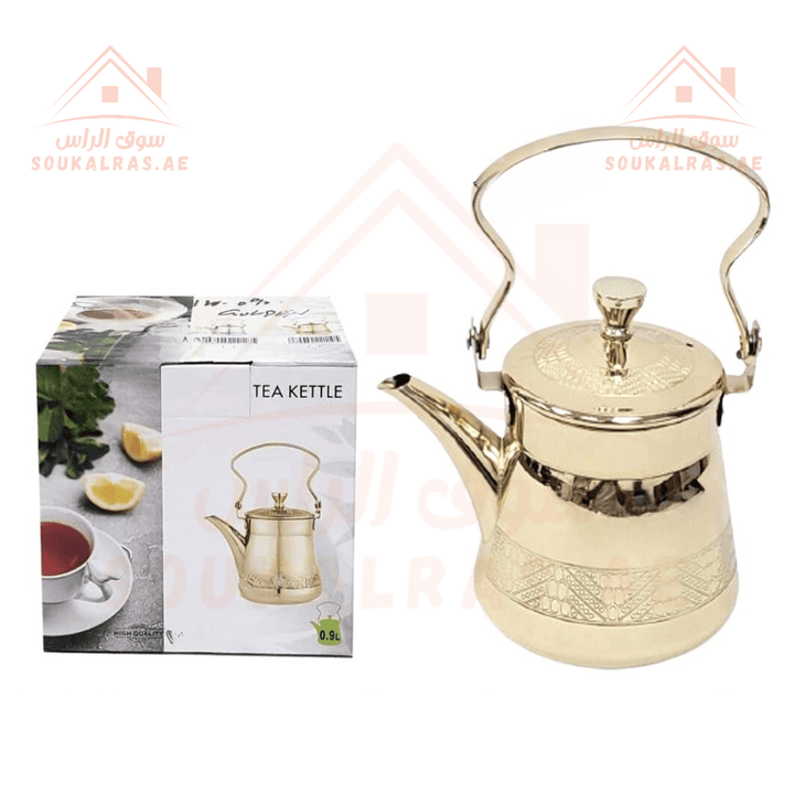 Venice Stainless Steel Teapot - 0.9L Capacity - Elegant and Durable - Souk Al RasTeapots & Coffee Servers