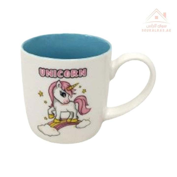 Venice Unicorn Mug | 260ML Ceramic Cup | Cute Design | Mix Colors | Perfect for coffee, tea, or hot chocolate - Souk Al Ras