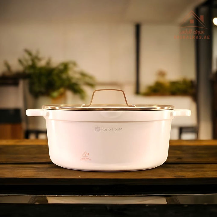 Vista Series Crystal Ceramic 9 - Piece Cookware Set | 6 - Layer Coating | Premium Scratch & Heat Resistance | Induction Compatible - Souk Al Ras