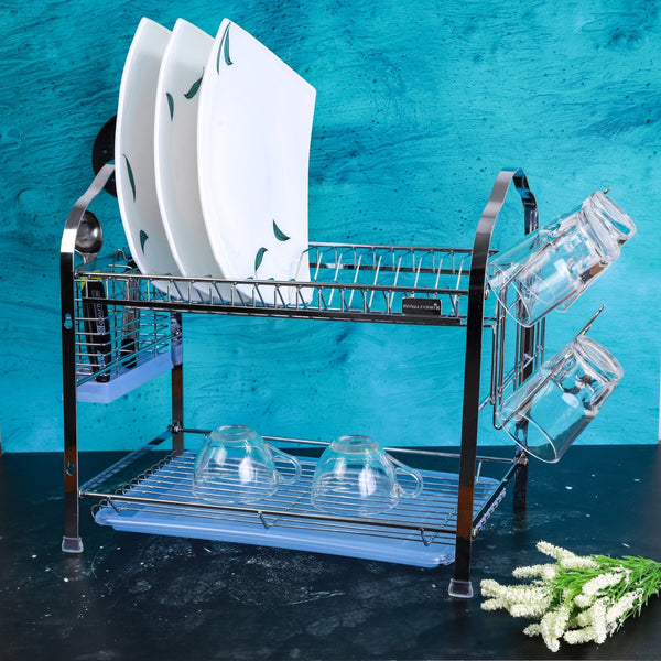 Wall Hanging Dish Rack - Draining Board with Removable Tray - Souk Al RasKitchen Accessories