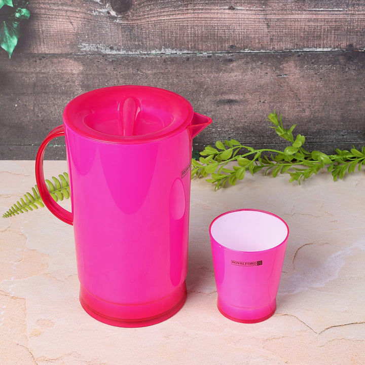 Water Jug With Glasses - BPA Free 2L Water Pitcher Jug With 4 Cups - Souk Al RasDrinkware