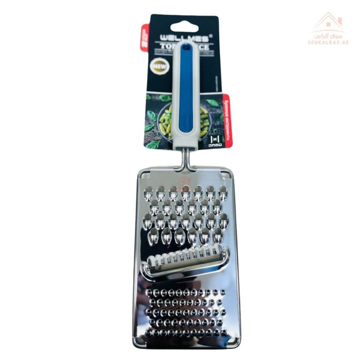 Wellmes 4 - in - 1 Stainless Steel Grater | Multi - Purpose Kitchen Tool with Ergonomic Handle - Souk Al Ras