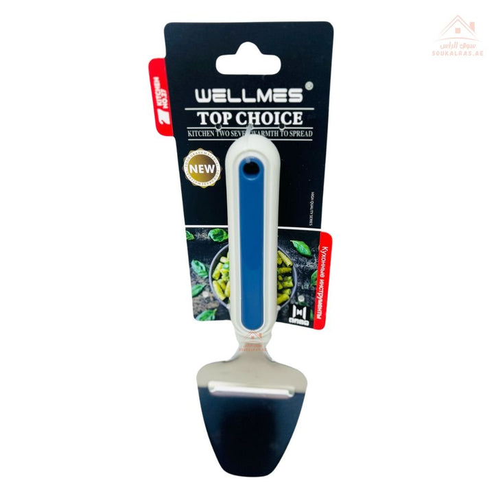Wellmes Stainless Steel Cheese Slicer | Sharp Blade with Grip Handle | Perfect for slicing soft and semi - hard cheeses - Souk Al Ras
