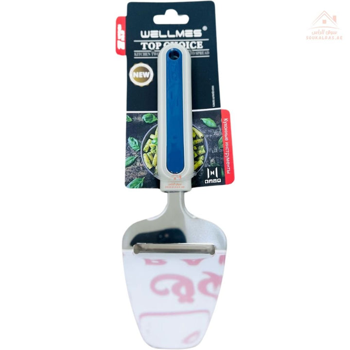 Wellmes Stainless Steel Cheese Slicer | Sharp Blade with Grip Handle | Perfect for slicing soft and semi - hard cheeses - Souk Al Ras