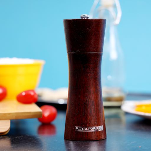 Wooden Pepper Mill with Grinder Brown 170ml - Souk Al RasKitchen Accessories