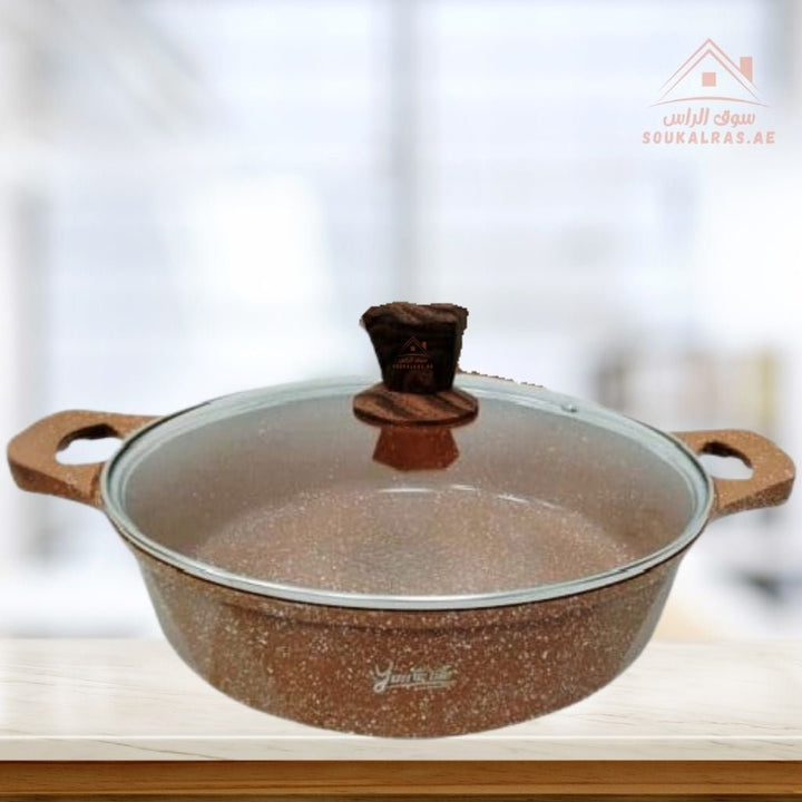 Yumelife 10 - Piece Granite Cookware Set |Premium Die - Cast Pots| Perfect for all types of recipes from soups and stews to frying and sautéing. - Souk Al Ras