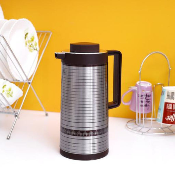 1 Liter Double - Walled Insulated Stainless Steel Vacuum Flask - Thermos Bottle - Souk Al RasDrinkware