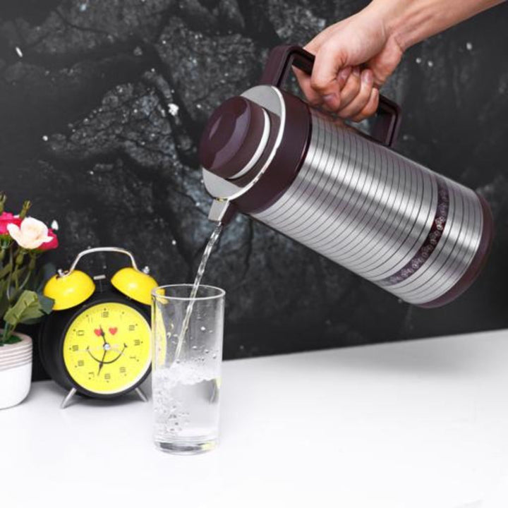 1 Liter Double - Walled Insulated Stainless Steel Vacuum Flask - Thermos Bottle - Souk Al RasDrinkware