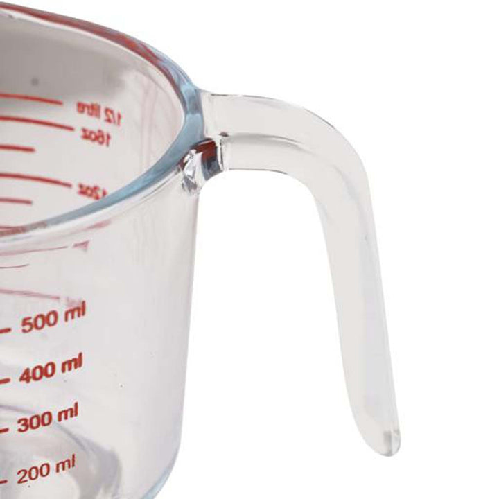 1 Litre Heat Resistant Measuring Glass Cup - Durable jug for liquids, oils, and baking. Easy to read markings. - Souk Al RasMeasuring Cups & Spoons