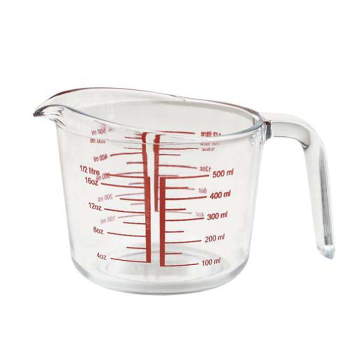 1 Litre Heat Resistant Measuring Glass Cup - Durable jug for liquids, oils, and baking. Easy to read markings. - Souk Al RasMeasuring Cups & Spoons