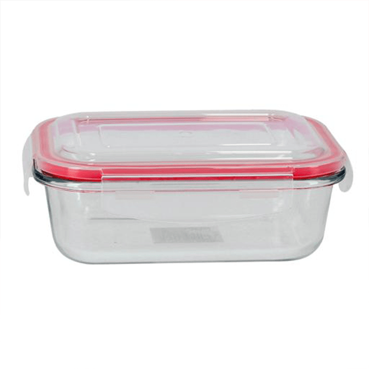 1000ml Glass Rectangle Airtight Container - Souk Al RasFood Storage Containers