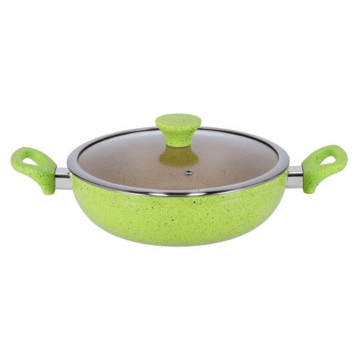 10PCS Forged Alum Cookware Set with 3 - Layer Granite Coated Saucepan & Fry Pan with Lid - Souk Al RasCookware