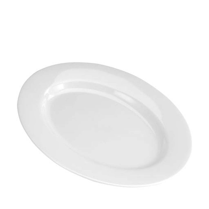 12 " Melamine Oval Tray, - Durable, Chip - Resistant, Ideal for Home & Restaurant. - Souk Al RasBowls