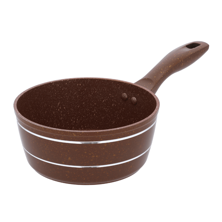 16CM Saucepan, Forged Aluminium & Durable Granite Coating with Handle - Souk Al RasCookware