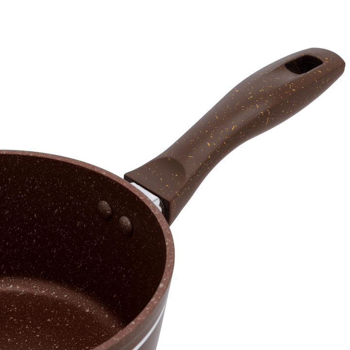 16CM Saucepan, Forged Aluminium & Durable Granite Coating with Handle - Souk Al RasCookware