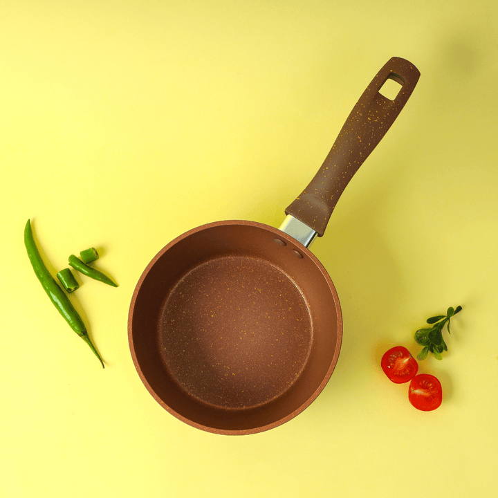 16CM Saucepan, Forged Aluminium & Durable Granite Coating with Handle - Souk Al RasCookware