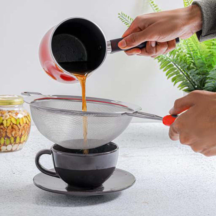 18cm Stainless Steel Tea Strainer with PP Handle - Souk Al RasKitchen Tools & Utensils