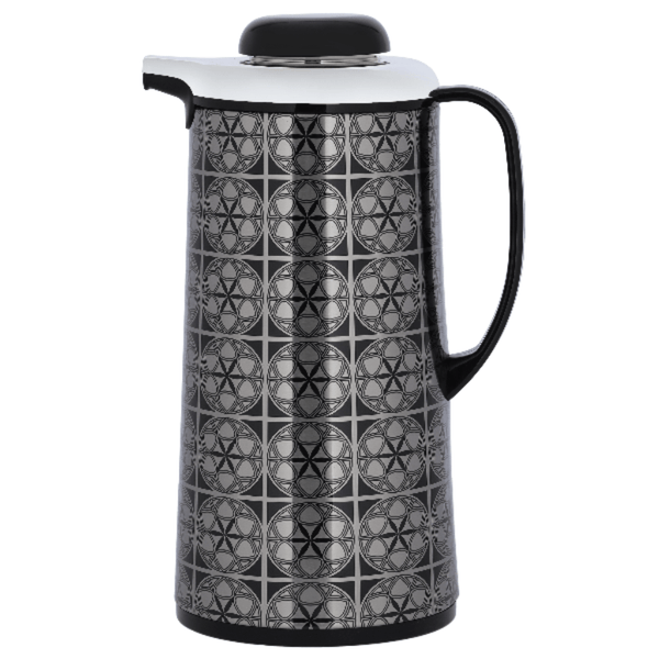 1.9L Stainless Steel Leak - Resistant Double Wall Vacuum Flask Silver And Black - Souk Al RasDrinkware