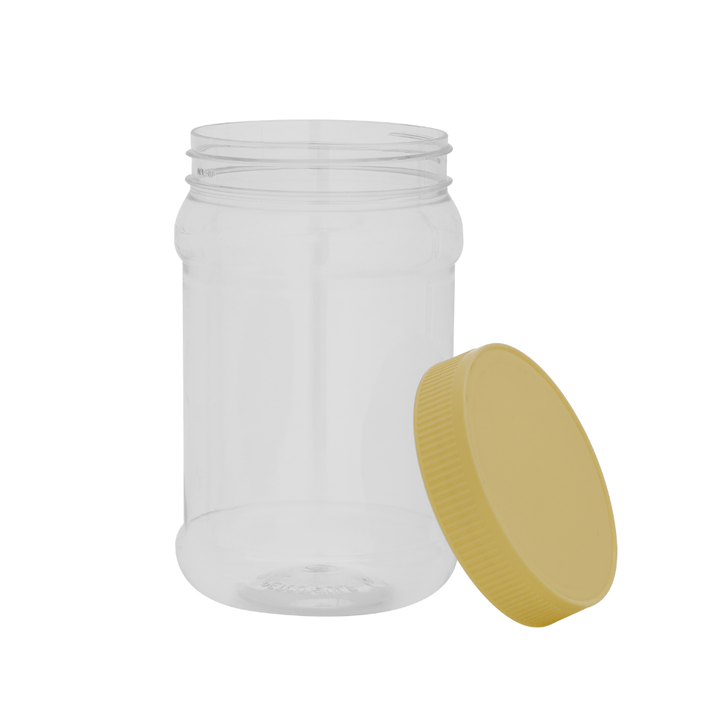 1L Airtight Round Jar | Ideal for Spice & Food Storage | Keeps Locked - Souk Al RasFood Storage Containers