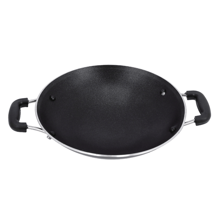 20CM Non - Stick Appa Chatti with Stainless Steel Lid Durable 3 Layer Construction - Souk Al RasCookware