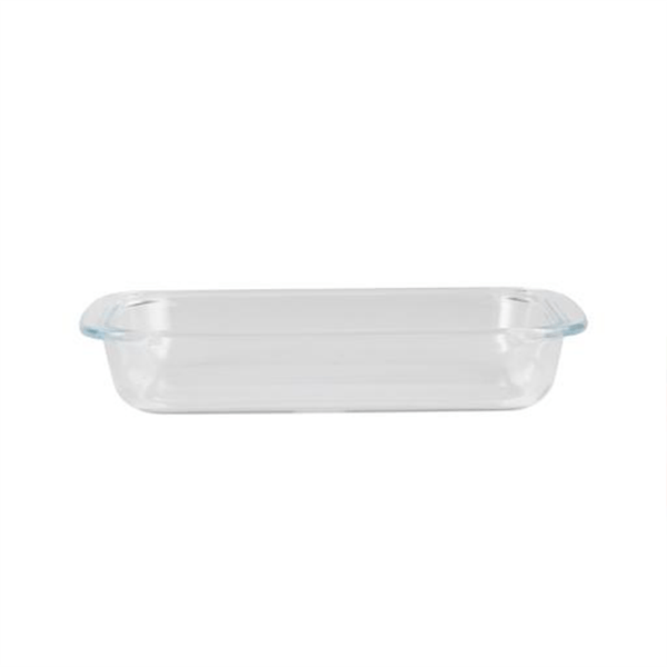 2200ml Rectangular Glass Baking Dish - Non - Stick, Oven - to - Freezer, No Lid. - Souk Al RasBakeware