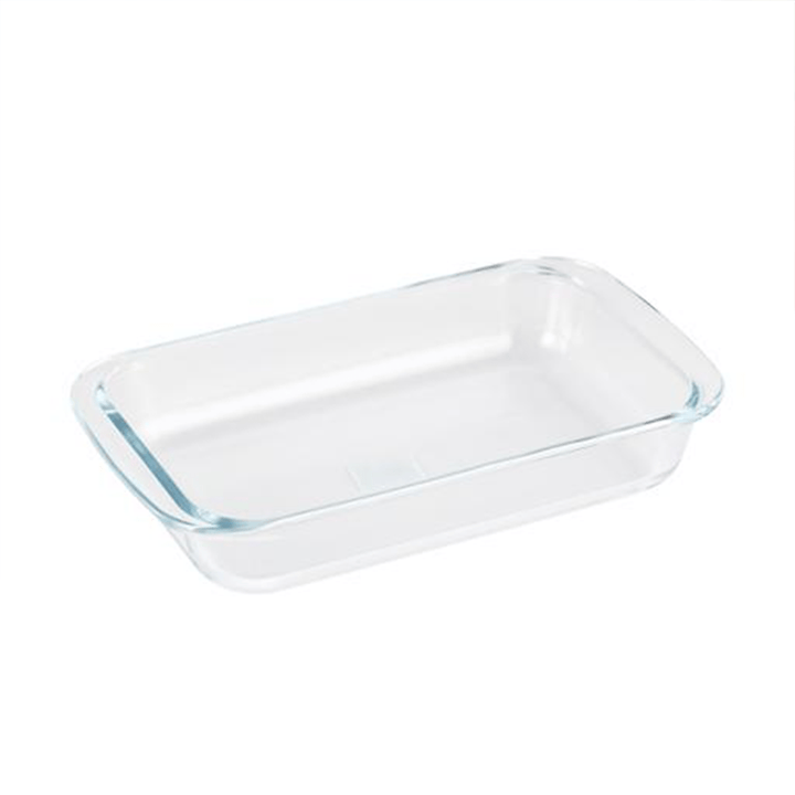 2200ml Rectangular Glass Baking Dish - Non - Stick, Oven - to - Freezer, No Lid. - Souk Al RasBakeware