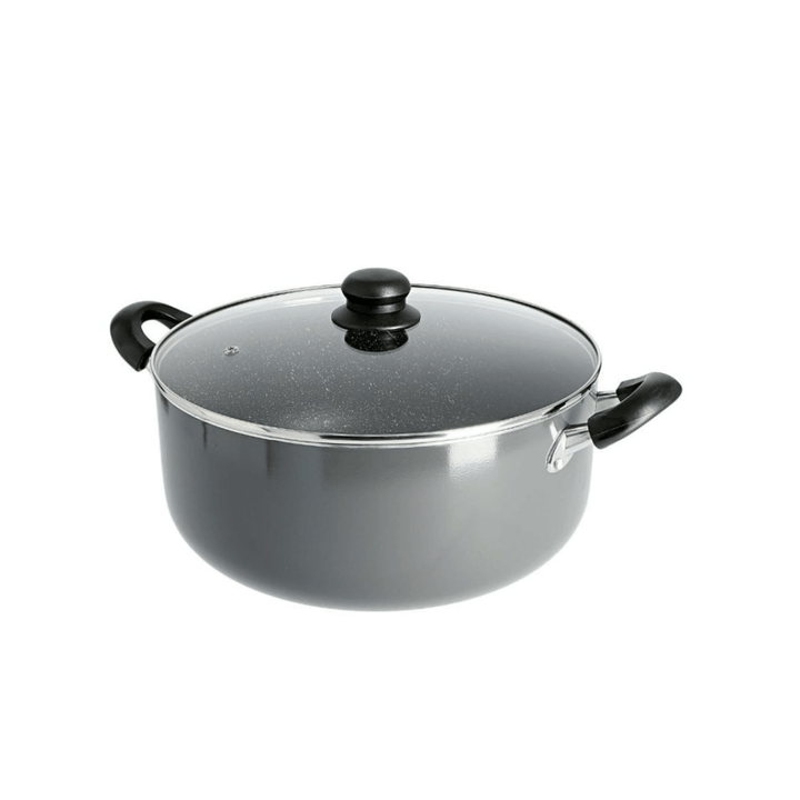 24CM Aluminum Cooking Pot Casserole with Non Stick Granite Coating - Souk Al RasCookware