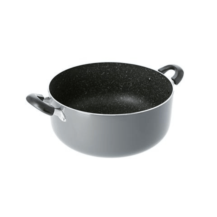 24CM Aluminum Cooking Pot Casserole with Non Stick Granite Coating - Souk Al RasCookware