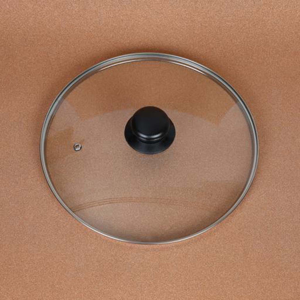 24cm Glass Lid & Bakelite Knob - Wide Range - Souk Al RasCookware Accessories