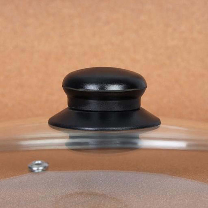 24cm Glass Lid & Bakelite Knob - Wide Range - Souk Al RasCookware Accessories