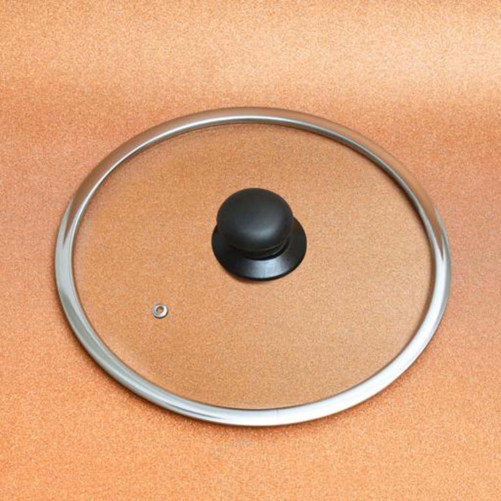 24cm Glass Lid & Bakelite Knob - Wide Range - Souk Al RasCookware Accessories