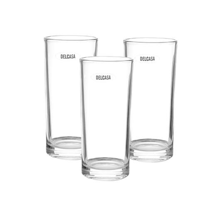 3 - Piece Glass Tumbler Set - Lead - Free, Ideal for Juice, Cocktails, Iced Tea 310ml - Souk Al RasTumblers